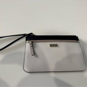 Kate Spade cream and black Wristlet